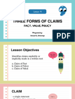 4 Forms of Claims