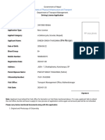 Applicant Portal - Online Driving License System - Department of Transport Management