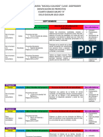 Dosificacion Cuarto Grado Por Proyectos