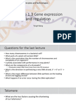 L1.3 Gene Expression and Regulation