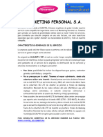 Especificaciones Tecnicas Marketing Personal 28092015