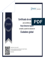 Certificado Ciudadano Global