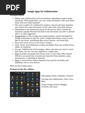 MODULE 6 Google Apps for Collaboration