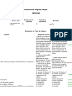 Evaluación de Pago de Cheque