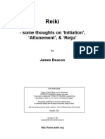 Reiki - Some Thoughts On Initiation, Attunement & Reiju