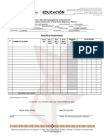 Formato Reporte de Evaluaciones