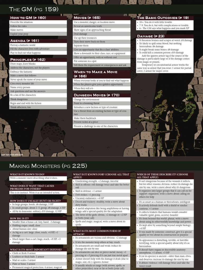 Dw Gm Screen Color Download Free Pdf Dwarf Dungeons Dragons