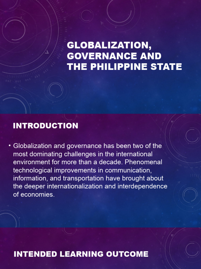 Globalization's Impact on Philippine Governance | PDF