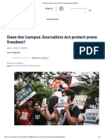 Does The Campus Journalism Act Protect Press Freedom by Sofia Tomacruz