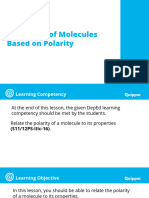 Q3 Week 3 B. Properties of Molecules Based On Polarity