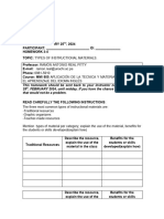 Homework#3-4 Types of Instructional Materials