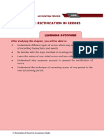 Unit 6: Rectification of Errors: Learning Outcomes