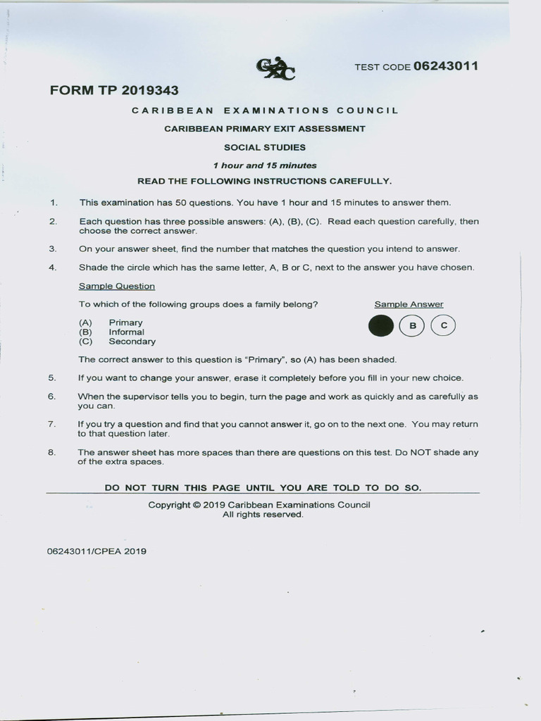 Cpea Social Studies Pdf