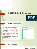 HTML Basic Examples