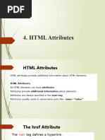 HTML Atrributes