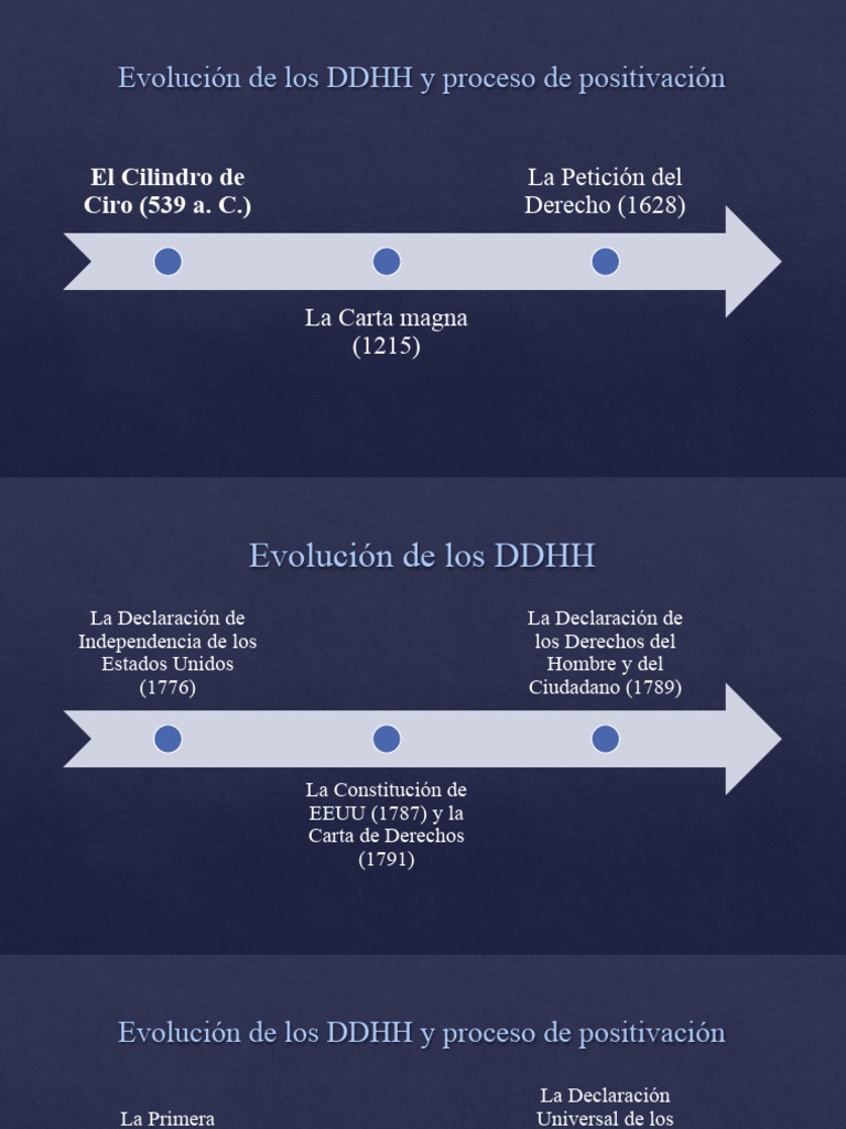 Historia de los Derechos Humanos | PDF | Derechos humanos | Constitución