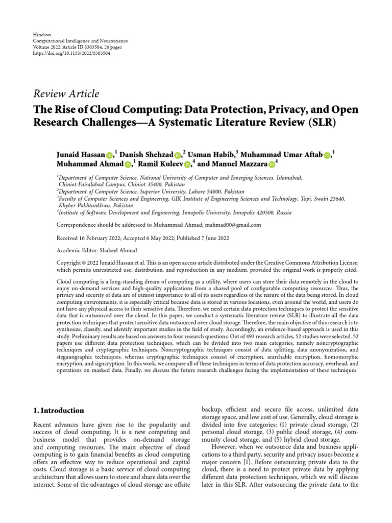 Cin2022 8303504 | PDF | Cloud Computing | Security