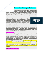 El Proceso de Creación de La Ley en Guatemala