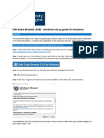 STEP 1 - Safe Exam Browser (SEB) - Windows - Setup Guide For Students