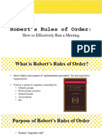 Roberts Rule of Order Presentation