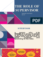 The Role of Supervisor - Edm 306 Presentation Efb
