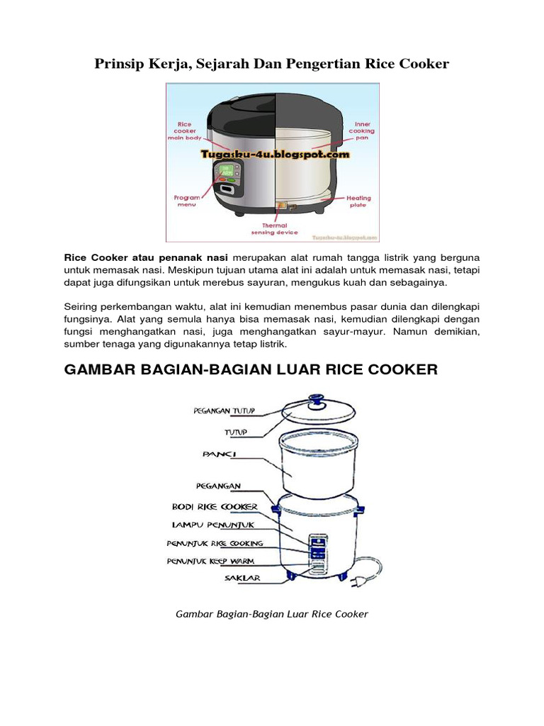 1-Prinsip Kerja Rice Cooker | PDF