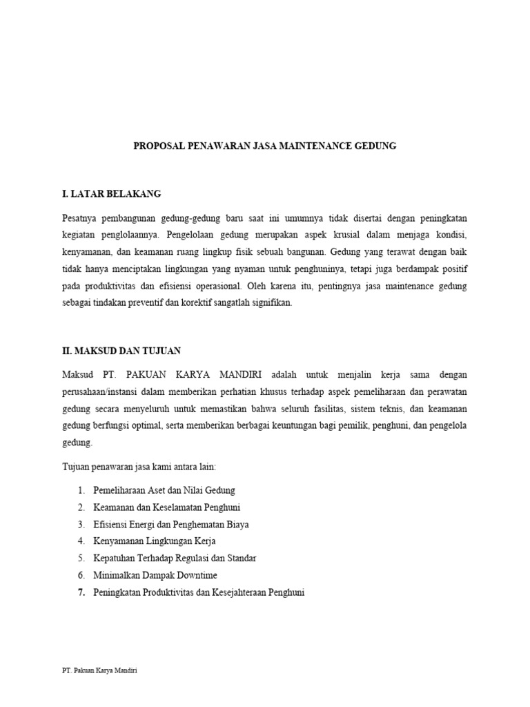 Peluang Bisnis Maintenance Gedung: Membangun Fondasi Keuntungan dari Kontrak dan Strategi Pricing yang Tepat