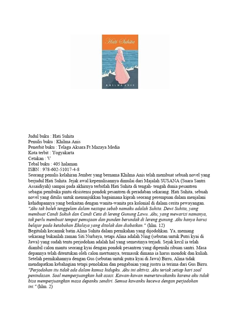 Resensi Novel Hati Suhita PDF