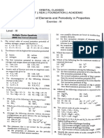 Periodic Table JEE Advanced - 10.06.2023