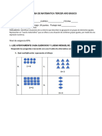 PRUEBA DE MATEMATICA Multiplicaciones