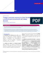 Trabajo y Personas Mayores en Chile. Desafíos y Políticas para La Promoción Del Trabajo Decente