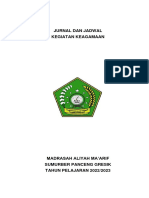 Jurnal Dan Jadwal Kegiatan Keagamaan