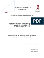 Tarea 6.3 Plan de Administración Del Capital Humano para Un Centro de Copiado