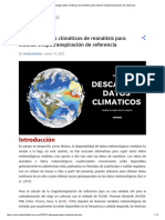 Descargar Datos Climáticos de Reanálisis para Estimar Evapotranspiración de Referencia