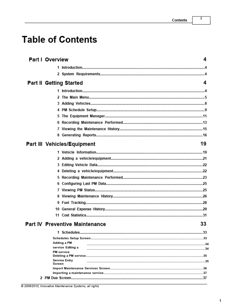 Fleet Maintenance Pro User Guide | PDF | Menu (Computing) | Databases