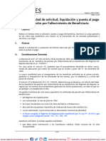 PREV-31-01/07 Nueva Modalidad de Solicitud, Liquidación y Puesta Al Pago de Pensión Por Fallecimiento de Beneficiario