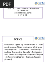 21Csc101T Object Oriented Design and Programming (Professional Core) L-2, T-1, C-3