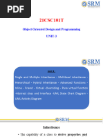 21CSC101T: Object Oriented Design and Programming UNIT-3