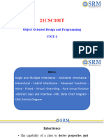 21CSC101T: Object Oriented Design and Programming UNIT-3