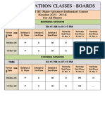 Marathon Classes - Boards: JEE (Main) and JEE (Main+Advance) Enthusiast Course (Session 2023 - 2024) For All Phases