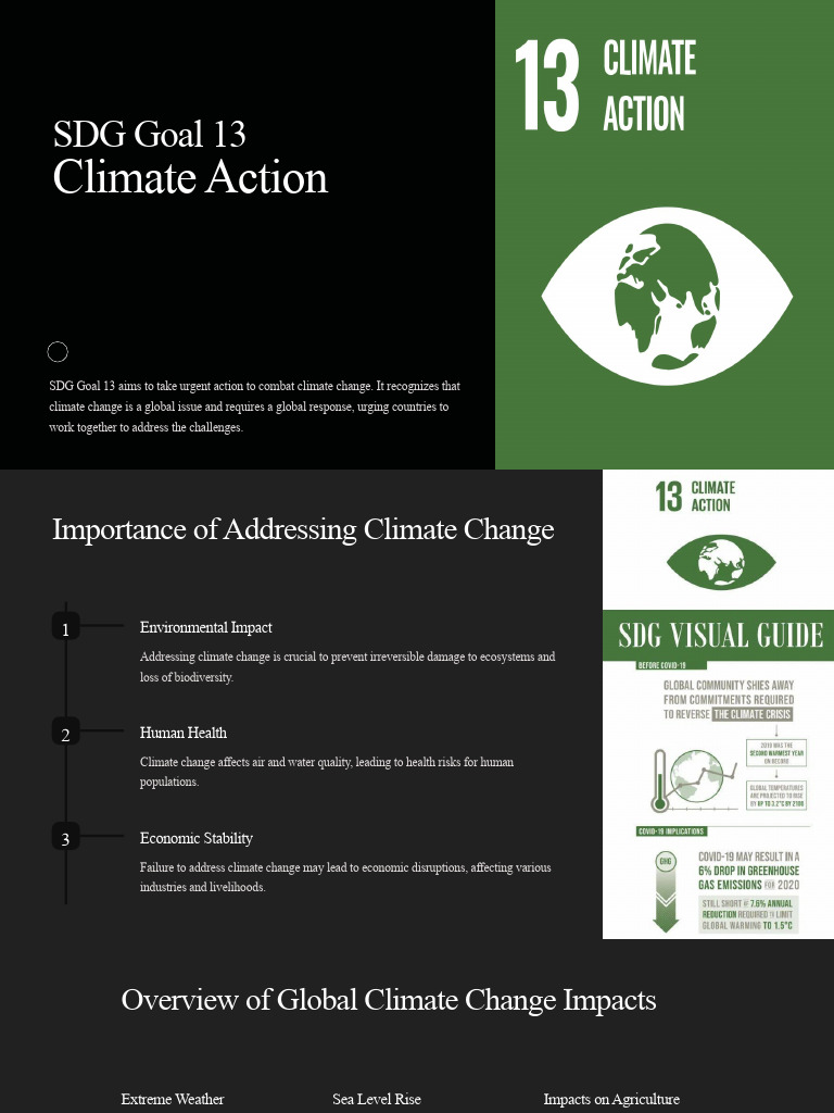 SDG 13: Urgent Climate Action Strategies | PDF | Climate Change ...