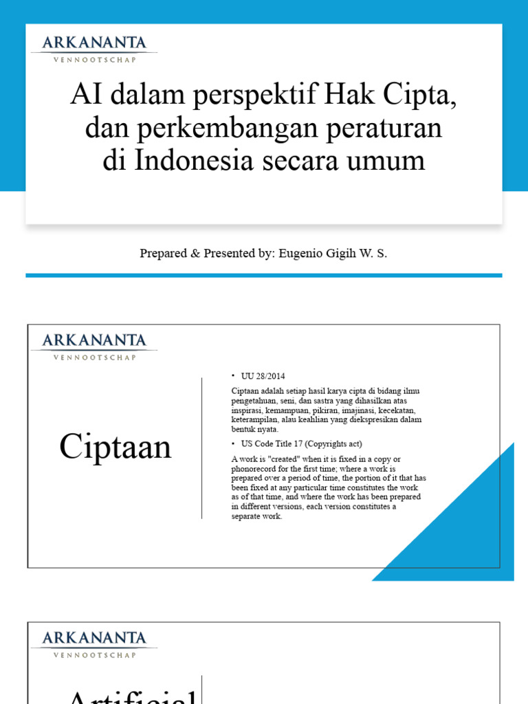 Hak Cipta dan AI di Indonesia | PDF | Artificial Intelligence ...