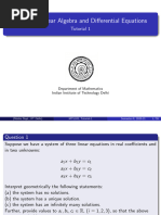 Tutorial 1 Solutions