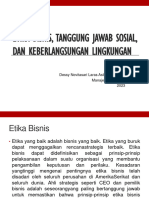 13 Etika Bisnis, Tanggung Jawab Sosial Dan Keberlangsungan Lingkungan