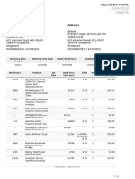 Invoice Order Material - Widhi