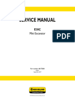 New Holland E30C (TIER 4) Mini Excavator Service Repair Manual