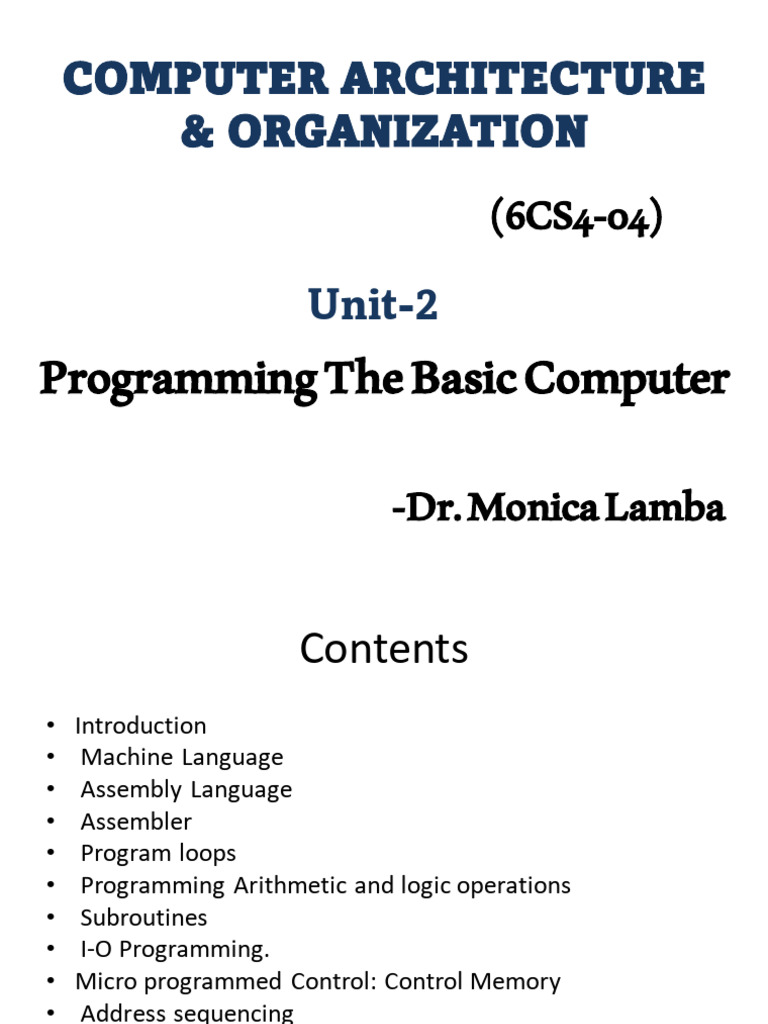 CAO Unit2 | PDF