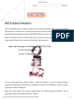 MICA Band Heaters - Manual