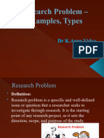 Research Problem - Examples, Types