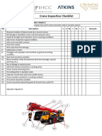 Crane Inspection Checklist